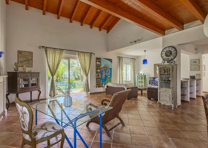 Villa Lefka Stunning Seaside In Corfu With Private Gardens